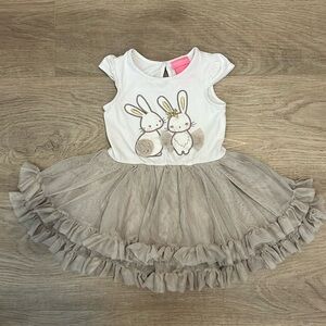 Isaac Mizrahi NY Bunny Tutu Dress (18 mo) Cotton Spandex Top and Layered Skirt